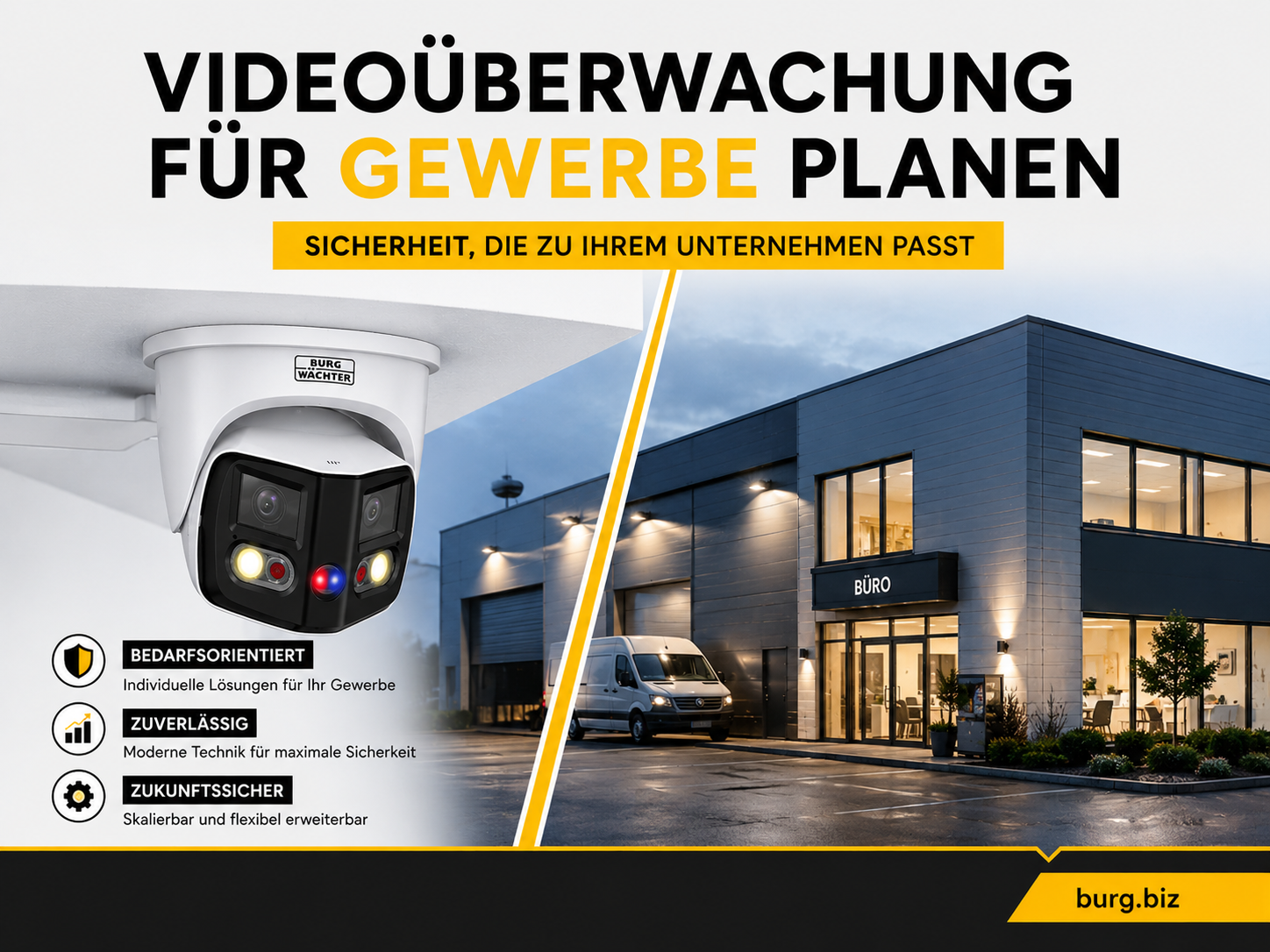 Videoüberwachung für Gewerbe planen: Schritt für Schritt zur sicheren Anlage