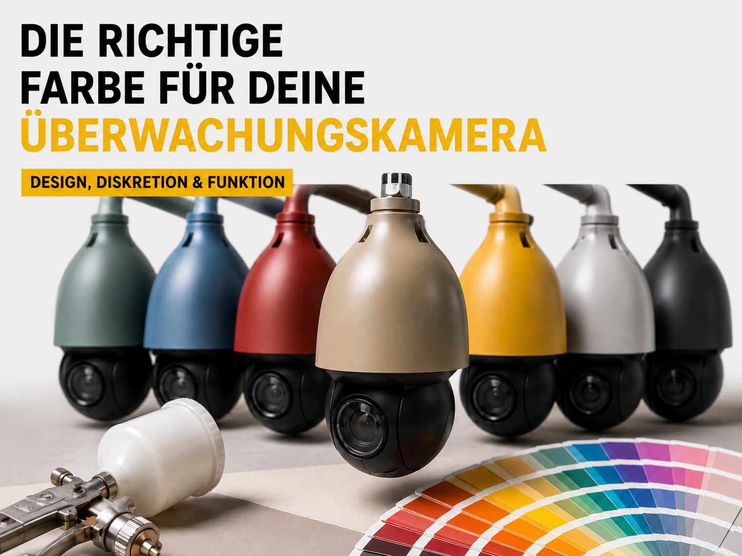 Überwachungskamera in Wunsch-RAL-Farbe lackieren lassen – individuell & diskret | BURG-GUARD